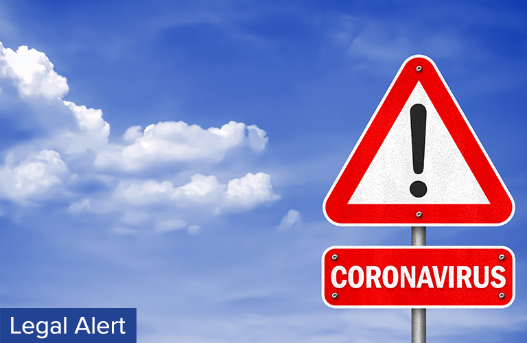 Coronavirus COVID-19 Caution Road Side Sign